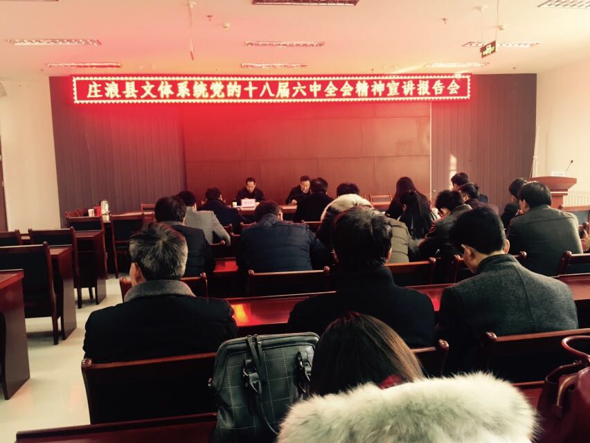 文体系统党的十八届六中全会精神宣讲报告会现场.jpg