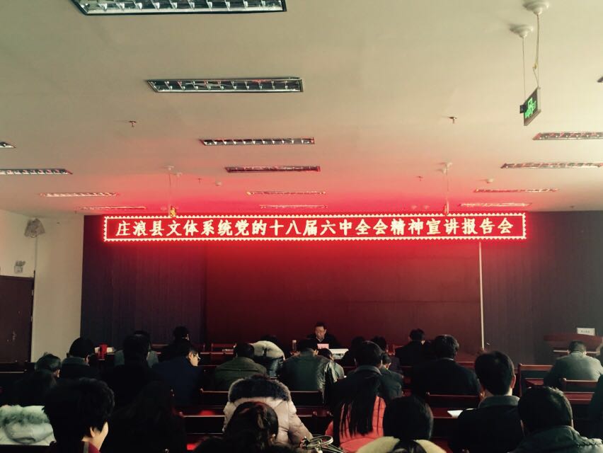文体系统党的十八届六中全会精神宣讲报告会现场 (3).jpg